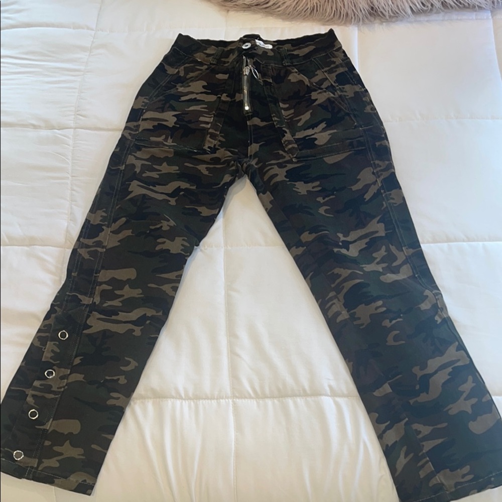 Dance & Marvel Camouflage Cargo Pants velvet